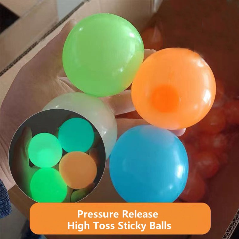 🔴🟠🟡🟢🔵Pressure Release High Toss Sticky Balls