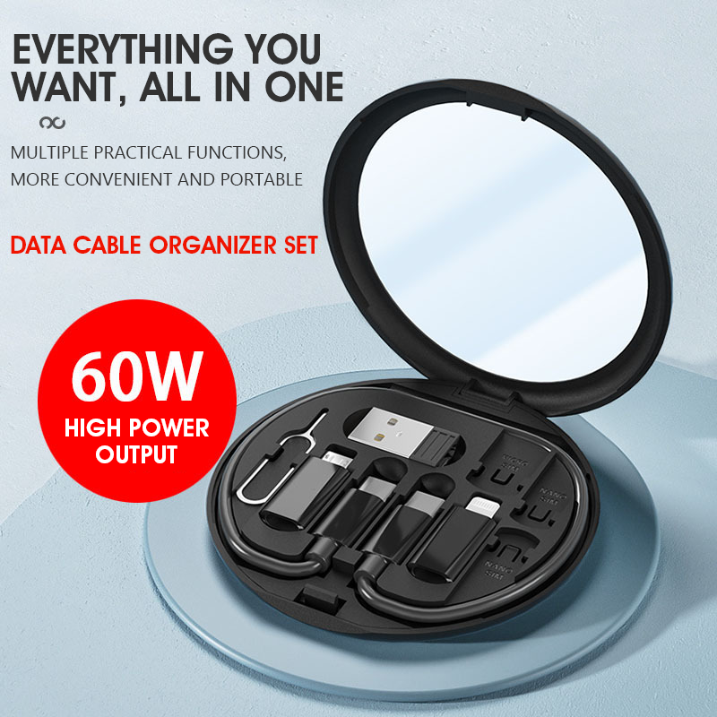 🔥5-in-1 Data Cable Storage Box（Suitable for all cell phone ）