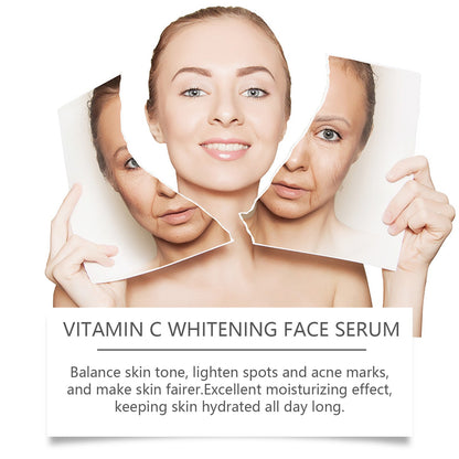 Vitamin C Whitening Facial Serum with Hyaluronic Acid 🍋💧