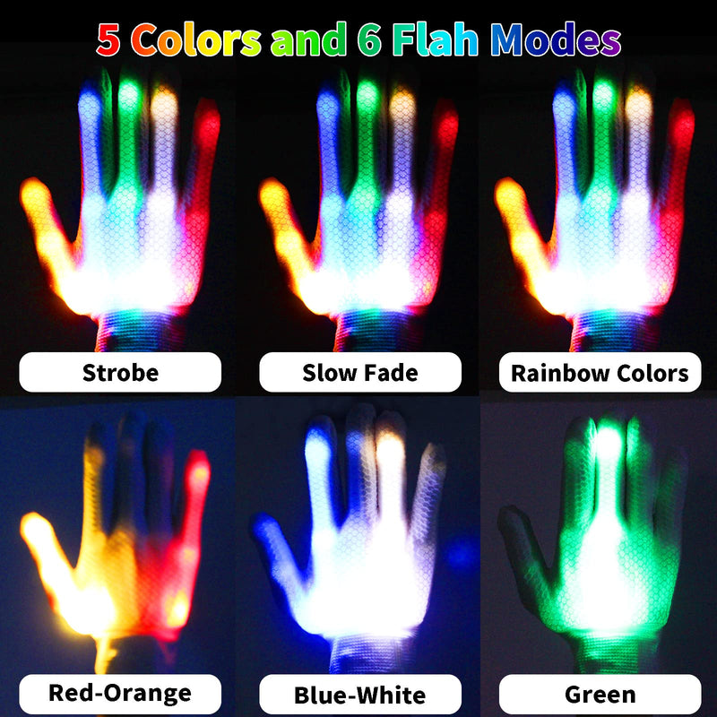 ✨️Colorful Flashing Gloves-Get noticed at your holiday party!