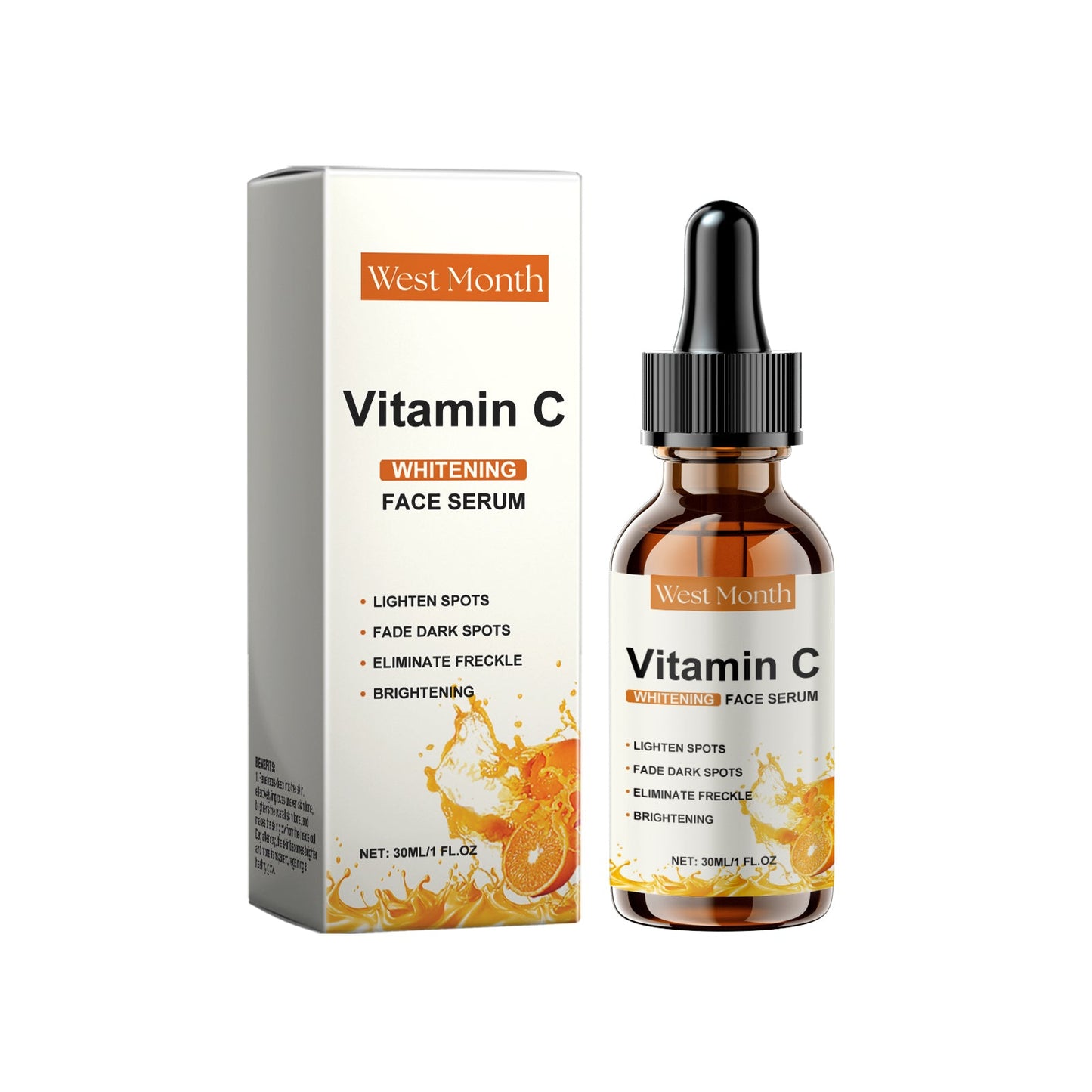 Vitamin C Whitening Facial Serum with Hyaluronic Acid 🍋💧