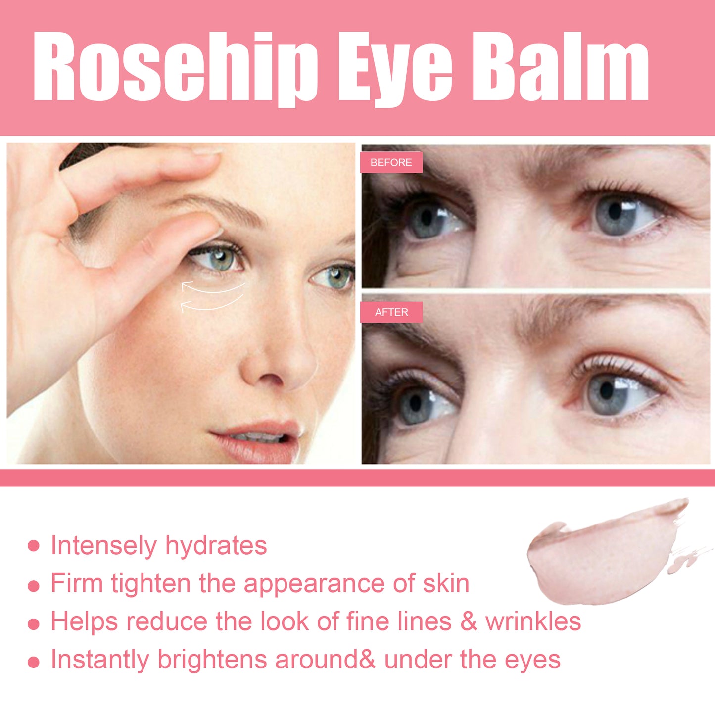 🌹Rosehip Eye Cream Stick - De-puffing and Moisturizing(probiotic skincare)