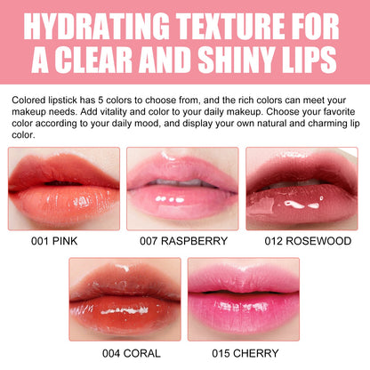 🍓Deep Moist Water Light Glass Lip Gloss Oil Lip