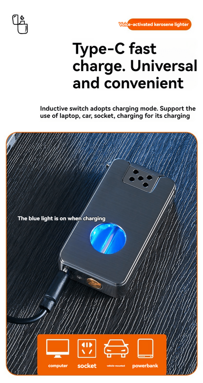 🔥Intelligent voice controlled kerosene lighter