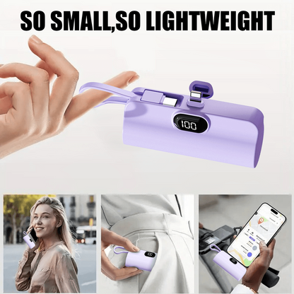 Capsule Power Bank⚡Hands-free cell phone charging power supply