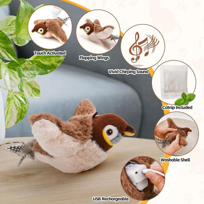 🔥Last Day Half price - 🐾Interactive Chirping Bird Cat Toy