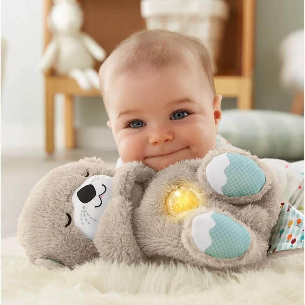 🧸🧸Mush Sleepy Otter Portable Plush Stereo - with Music Lights and Breathing Actions