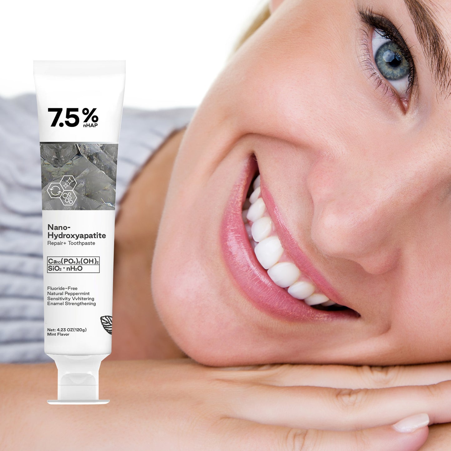 【Official store 75% OFF】Hydroxyapatite Toothpaste ✨🦷 Ultimate whitening and cavity prevention