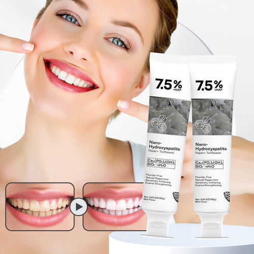 【Official store 75% OFF】Hydroxyapatite Toothpaste ✨🦷 Ultimate whitening and cavity prevention