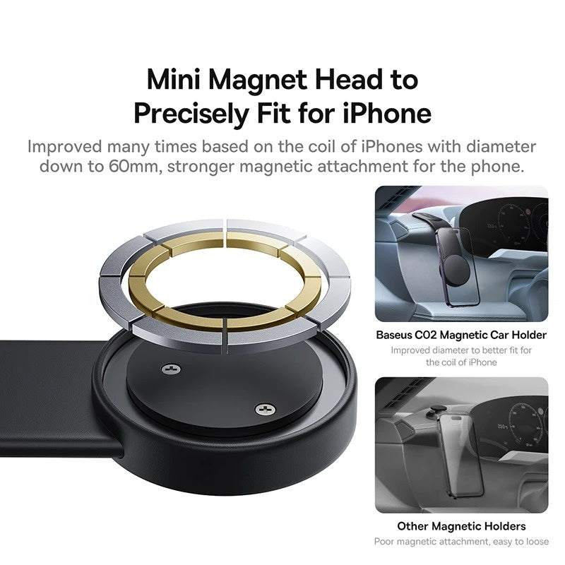 📱Magnetic Folding Car Phone Holder-180° multi-directional adjustment