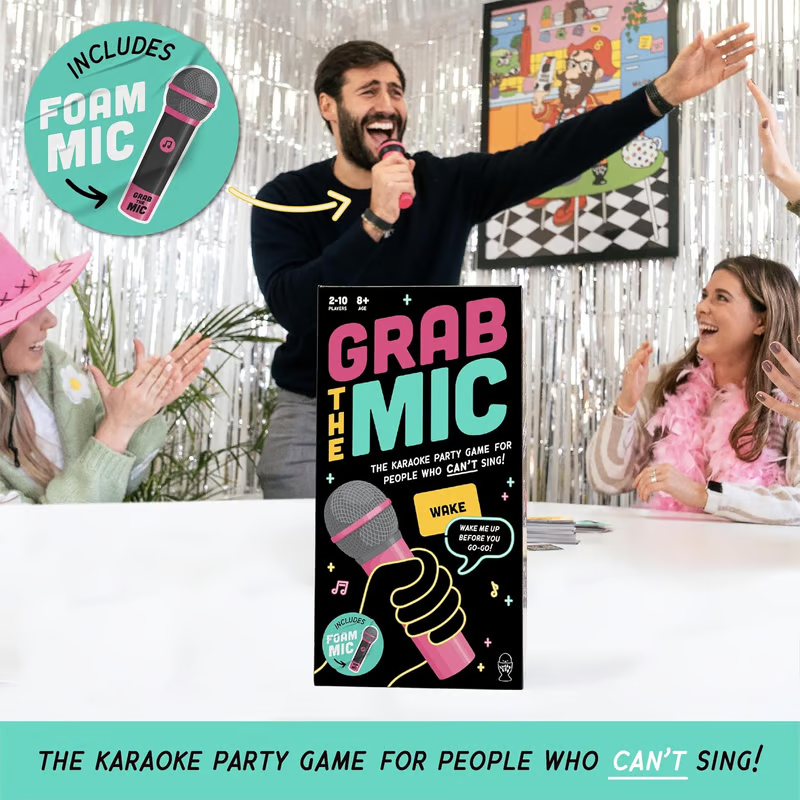 🤑50% OFF | Grab The Mic ✨The Party Game For People Who Can't Sing!