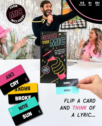 🤑50% OFF | Grab The Mic ✨The Party Game For People Who Can't Sing!