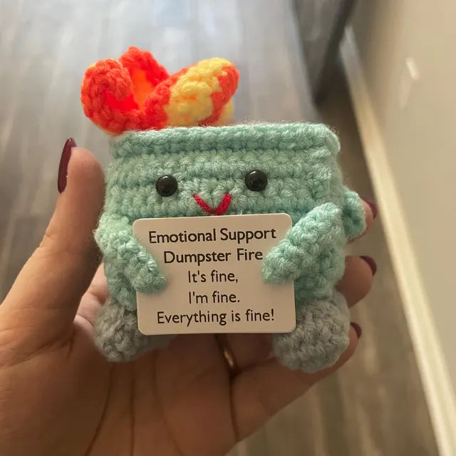 💖Handmade Emotional Support Dumpster Fire