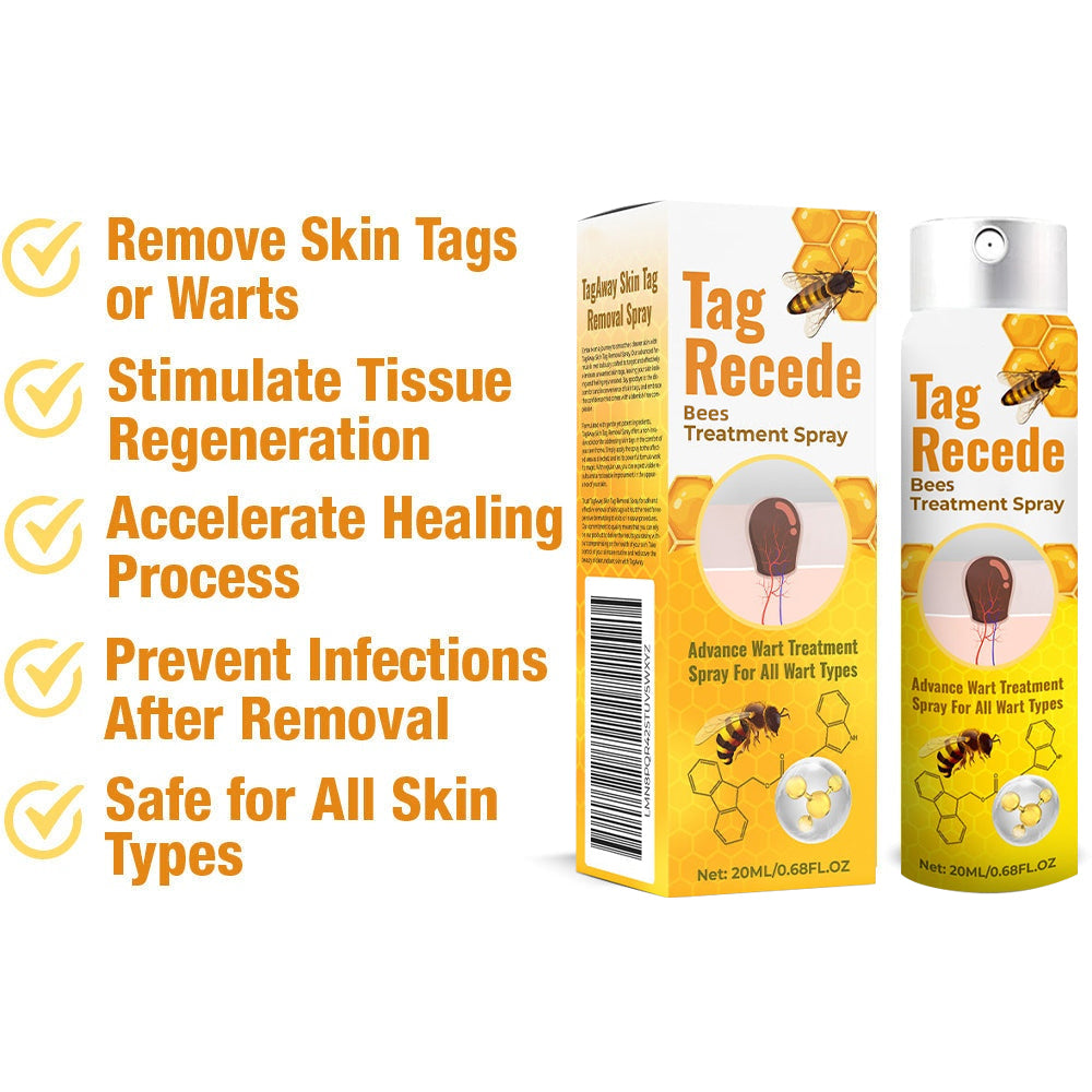 ✨𝐋𝐚𝐬𝐭 𝐃𝐚𝐲 𝐃𝐢𝐬𝐜𝐨𝐮𝐧𝐭: Wart-removing Magic Tool 🐝 TagRecede Bees Treatment Spray