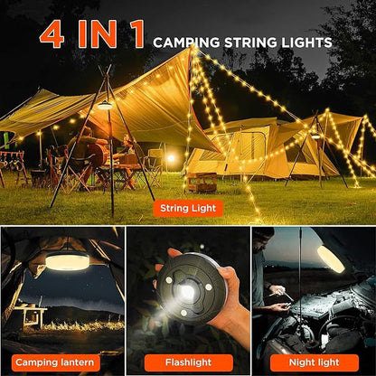 Last Day 50% OFF 🔥💥 4 in 1 —— Camping String lights 33ft 🏕️✨