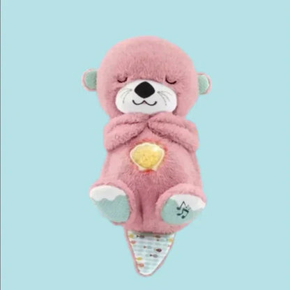 🧸🧸Mush Sleepy Otter Portable Plush Stereo - with Music Lights and Breathing Actions