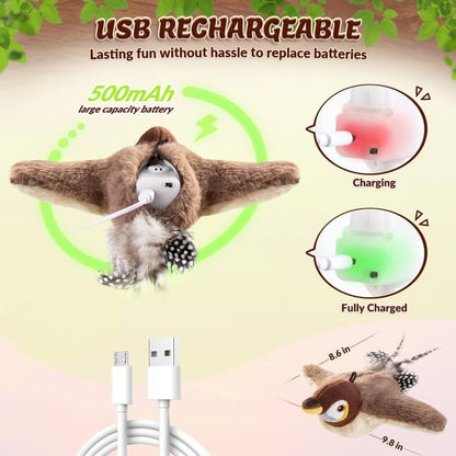 🔥Last Day Half price - 🐾Interactive Chirping Bird Cat Toy