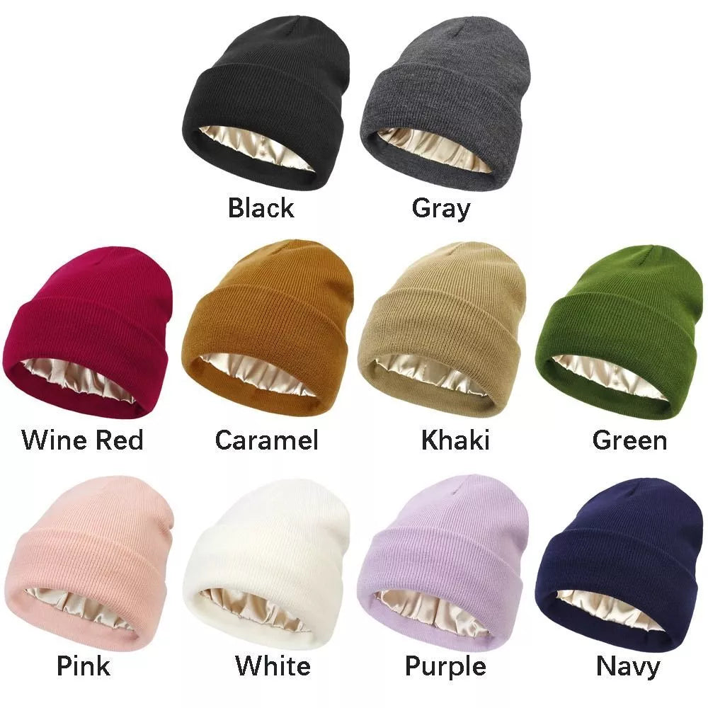 🌬️☃️Windproof Warm Female Hip Hop Knitted Hat Autumn Winter Beanie Cap