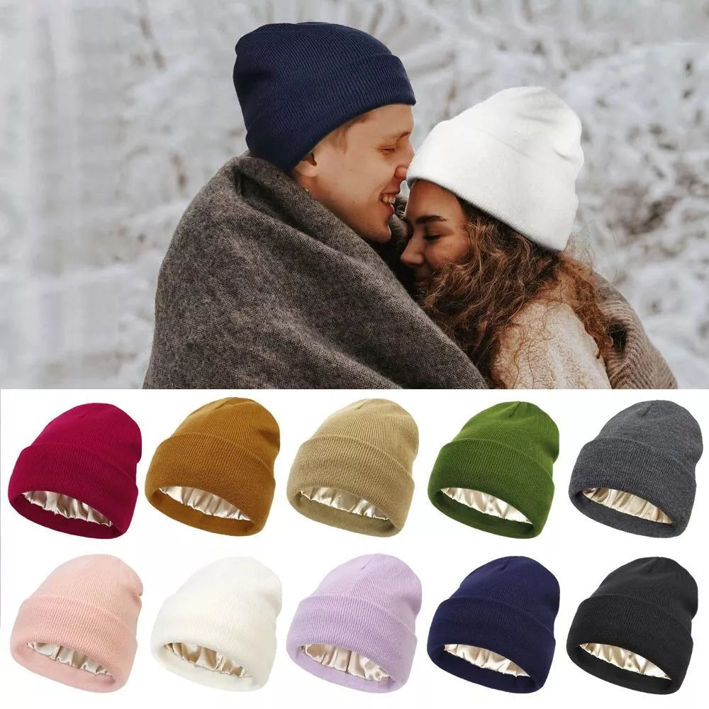 🌬️☃️Windproof Warm Female Hip Hop Knitted Hat Autumn Winter Beanie Cap