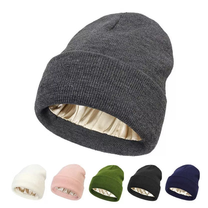 🌬️☃️Windproof Warm Female Hip Hop Knitted Hat Autumn Winter Beanie Cap