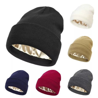 🌬️☃️Windproof Warm Female Hip Hop Knitted Hat Autumn Winter Beanie Cap